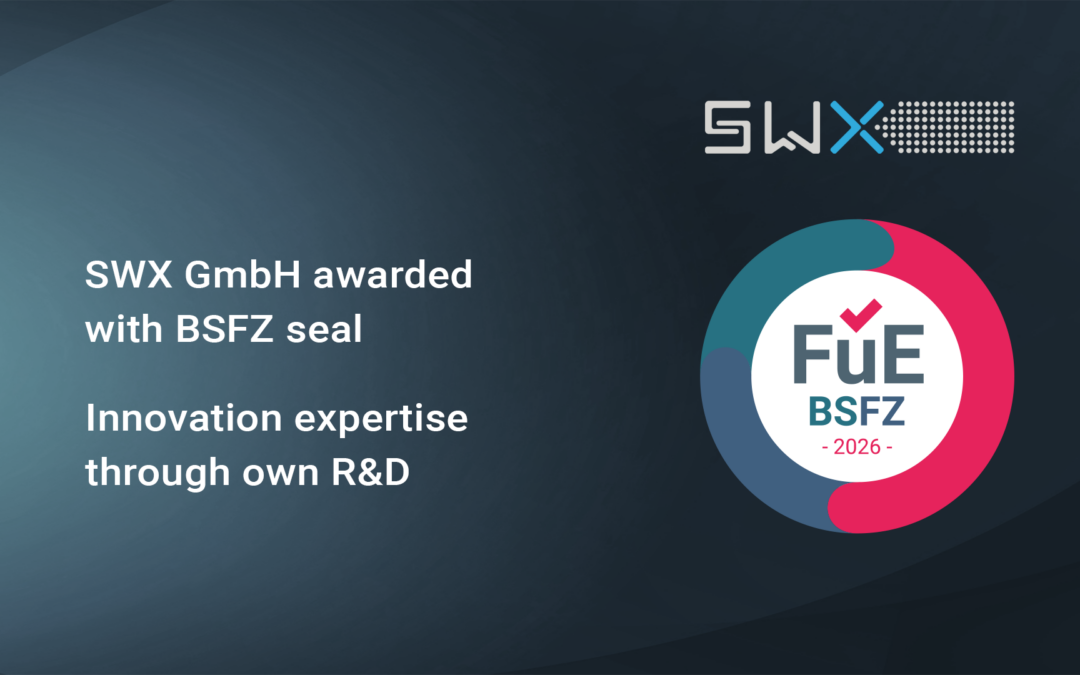 SWX awarded with BSFZ Seal for Innovation Expertise